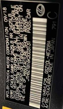 2019 Lexus ES 350 Base