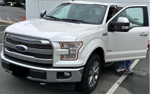 White Platinum Metallic Tri-Coat 2017 Ford F-150 Lariat