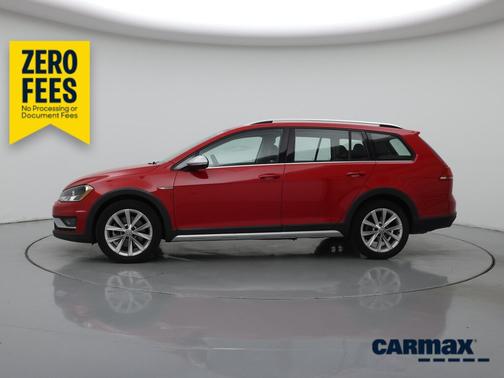 Red 2017 Volkswagen Golf Alltrack S