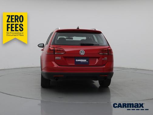 Red 2017 Volkswagen Golf Alltrack S
