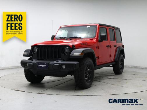 Red 2022 Jeep Wrangler Unlimited Willys