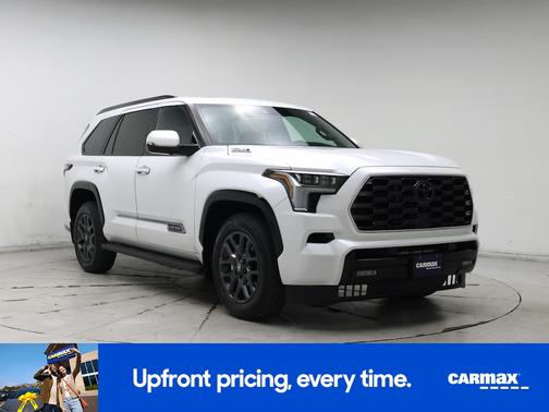 White 2025 Toyota Sequoia Platinum