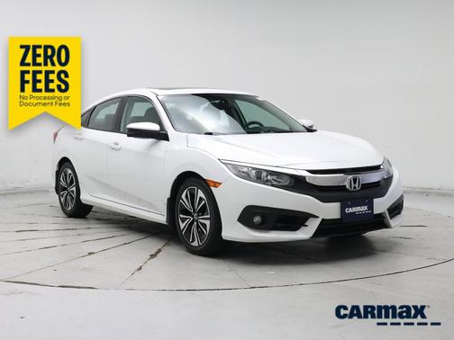 White 2017 Honda Civic EX-L