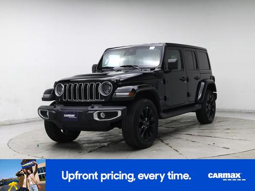 Black 2025 Jeep Wrangler 4xe Sahara