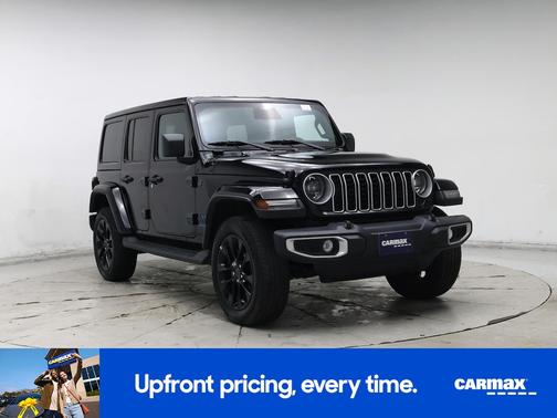 Black 2025 Jeep Wrangler 4xe Sahara