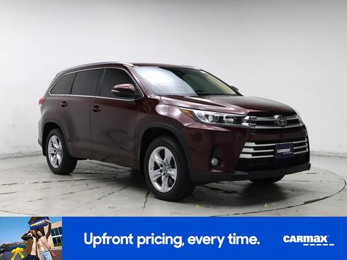 Red 2018 Toyota Highlander Limited