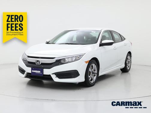 White 2017 Honda Civic LX