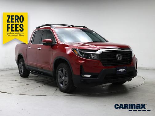 Red 2023 Honda Ridgeline RTL-E