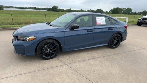 Blue 2025 Honda Civic Sport
