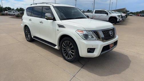 White 2020 Nissan Armada Platinum