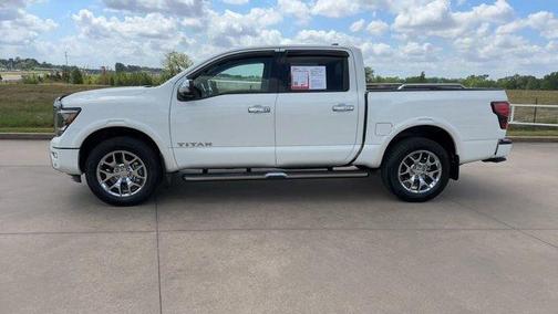 White 2023 Nissan Titan Platinum Reserve