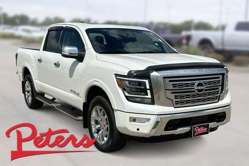 White 2023 Nissan Titan Platinum Reserve
