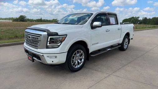 White 2023 Nissan Titan Platinum Reserve