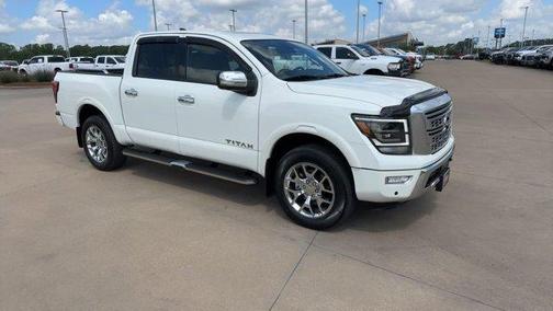 White 2023 Nissan Titan Platinum Reserve