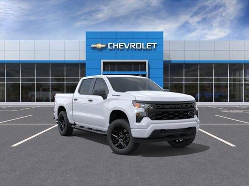 Summit White 2026 Chevrolet Silverado 1500 Custom