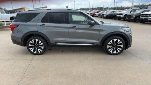 Gray Metallic 2025 Ford Explorer Platinum