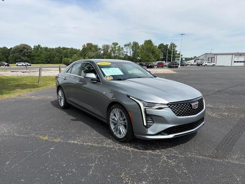 Silver 2023 Cadillac CT4 Premium Luxury