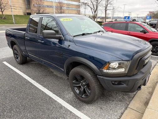 Patriot Blue Pearlcoat 2022 RAM 1500 Classic Warlock Quad Cab 4x4 6'4' Box