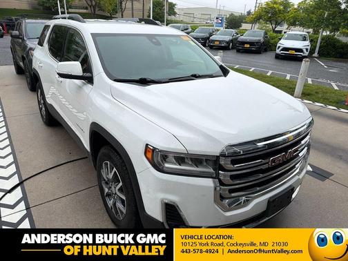 Summit White 2023 GMC Acadia AWD SLT