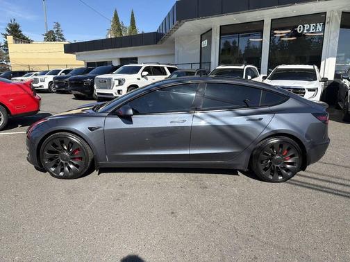 Midnight Silver Metallic 2022 Tesla Model 3 Performance