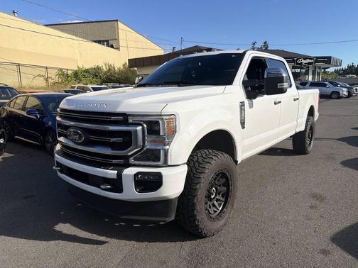 Star White Metallic Tri-Coat 2020 Ford F-350 Platinum