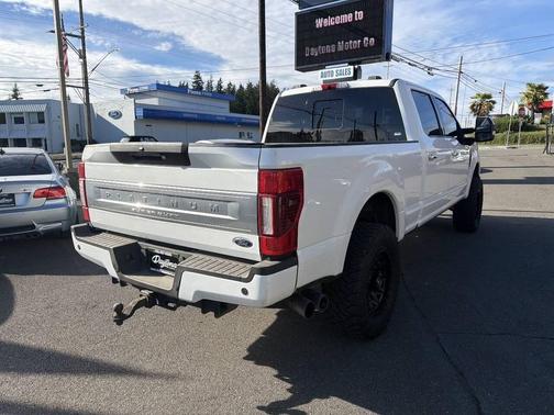 Star White Metallic Tri-Coat 2020 Ford F-350 Platinum
