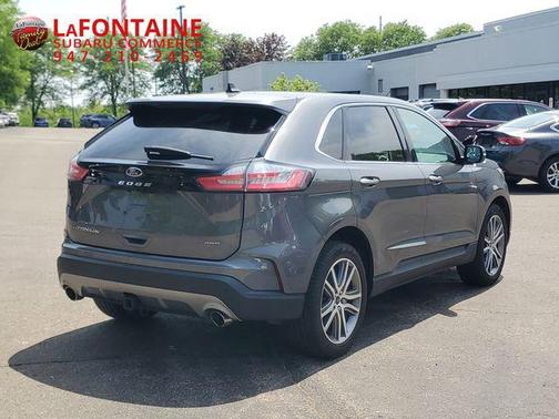 Carbonized Gray Metallic 2022 Ford Edge Titanium