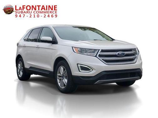White Platinum 2018 Ford Edge SEL