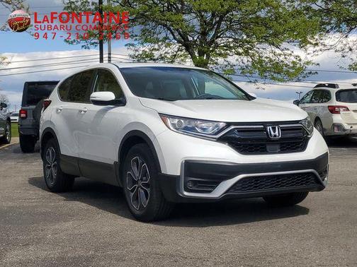 Platinum White Pearl 2021 Honda CR-V AWD EX-L