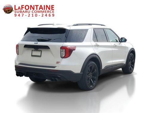 Star White Metallic Tri-Coat 2020 Ford Explorer ST