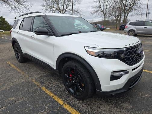 Star White Metallic Tri-Coat 2020 Ford Explorer ST