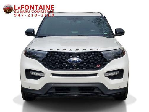 Star White Metallic Tri-Coat 2020 Ford Explorer ST