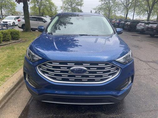 Atlas Blue Metallic 2024 Ford Edge Titanium