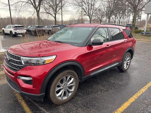 Rapid Red Metallic Tinted Clearcoat 2023 Ford Explorer XLT