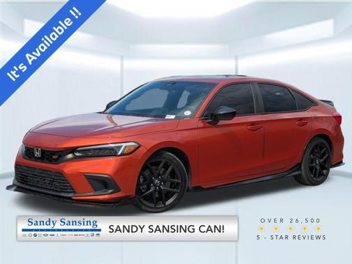 Orange 2023 Honda Civic Si Base