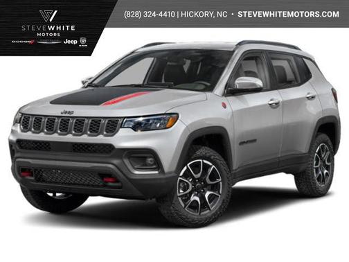 Bright White Clearcoat 2025 Jeep Compass Trailhawk
