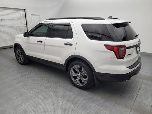 White Platinum Metallic Tri-Coat 2018 Ford Explorer Sport