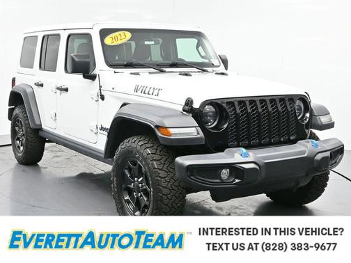 Bright White Clearcoat 2023 Jeep Wrangler 4xe Willys