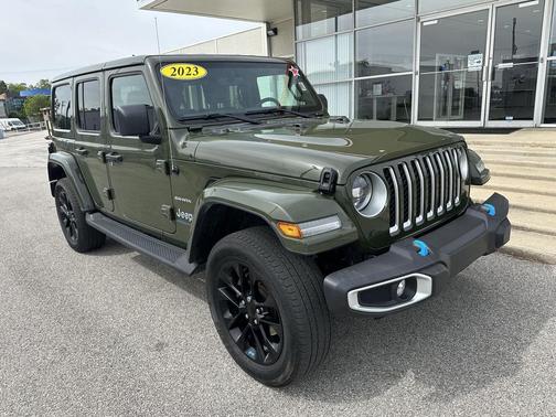 Sarge Green Clearcoat 2023 Jeep Wrangler 4xe Sahara