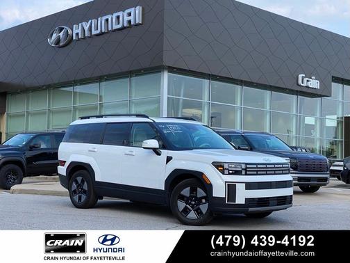 White 2025 Hyundai SANTA FE HEV SEL