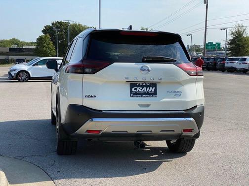 White / Black 2021 Nissan Rogue Platinum