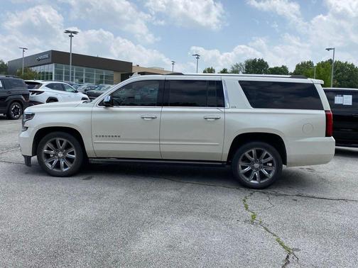 White Diamond Clearcoat 2015 Chevrolet Suburban 1500 LTZ
