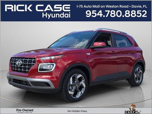Red 2025 Hyundai VENUE Limited