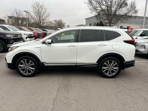 Platinum White Pearl 2021 Honda CR-V Hybrid Touring