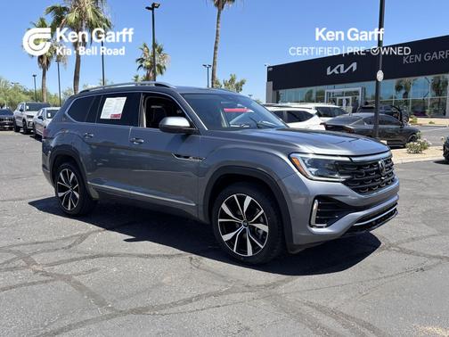 Platinum Gray Metallic 2024 Volkswagen Atlas 2.0T SEL Premium R-Line 4MOTION