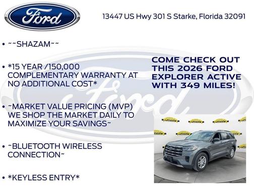 Carbonized Gray Metallic 2026 Ford Explorer Active