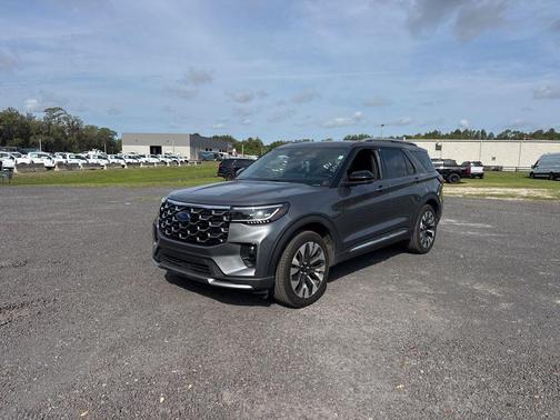 Gray Metallic 2025 Ford Explorer Platinum