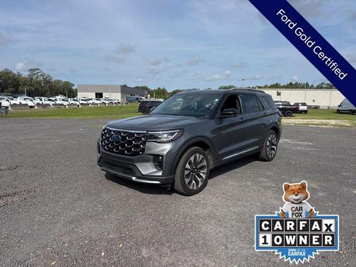 Gray Metallic 2025 Ford Explorer Platinum