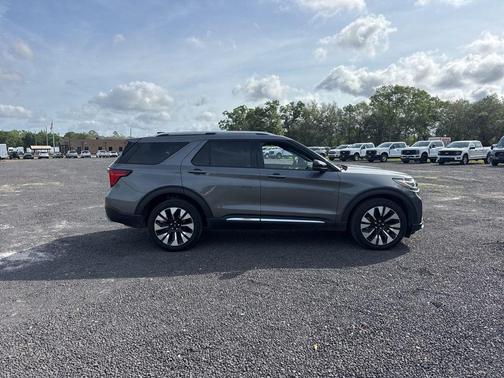 Gray Metallic 2025 Ford Explorer Platinum