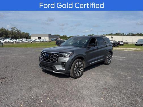 Gray Metallic 2025 Ford Explorer Platinum